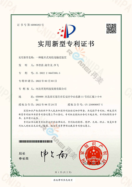 Remei Patent certificate