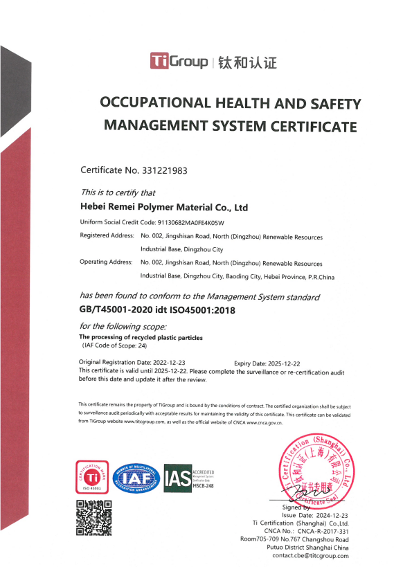 Certification of Management System